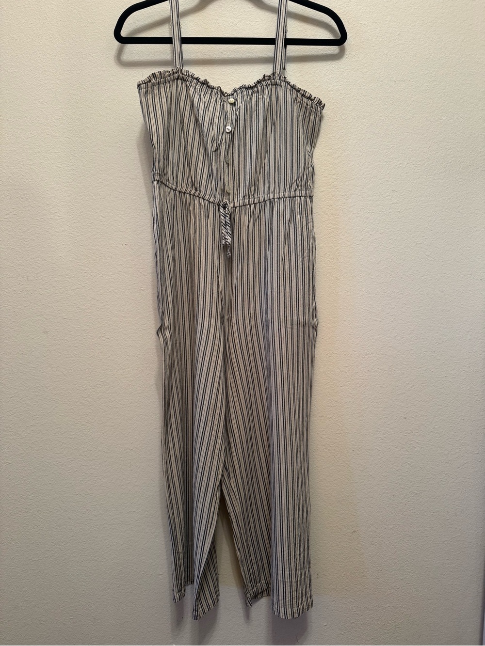 Lily Rose Striped Sleeveless Jumpsuit MEDIUM
